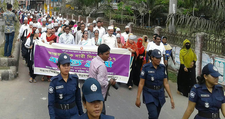 বরগুনায় আন্তর্জাতিক নারী দিবস পালিত