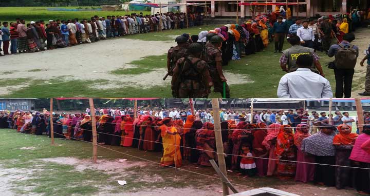 মাদারীপুরে ৬টি ইউপিতে নির্বাচনের ভোট গ্রহণ চলছে, ৫ স্তরের নিরাপত্তা