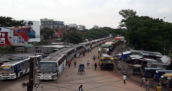 পাটুরিয়ায় ৫ কিলোমিটার ব্যাপি যানজট