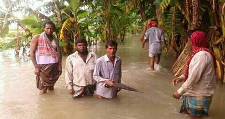 মুন্সিগঞ্জের টঙ্গীবাড়ীতে বন্যা পরিস্থিতির মারাত্মক অবনতি