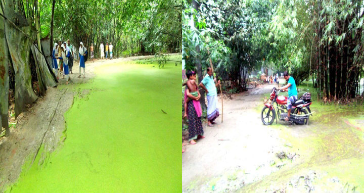 বৃ‌ষ্টি হ‌লেই সাটুরিয়ায় সড়কে জলাবদ্ধতা, জন দুর্ভোগ চরমে