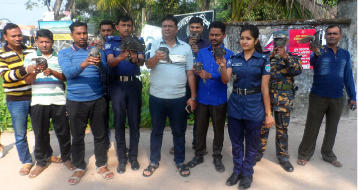 চিতলমারীতে উদ্ধারকৃত অতিথি পাখি খোলা আকাশে অবমুক্ত