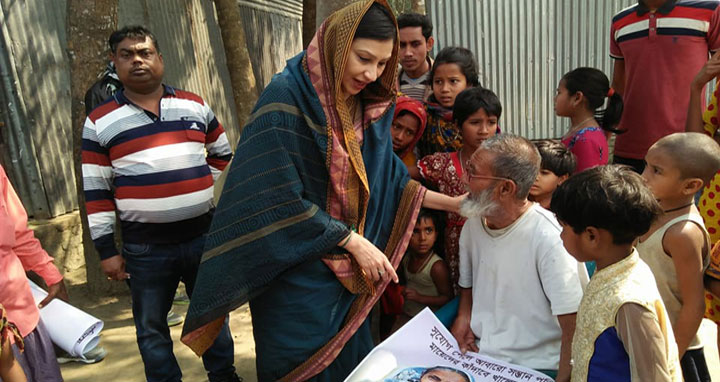 ইসলামপুরে বেবি এমপির গণসংযোগ