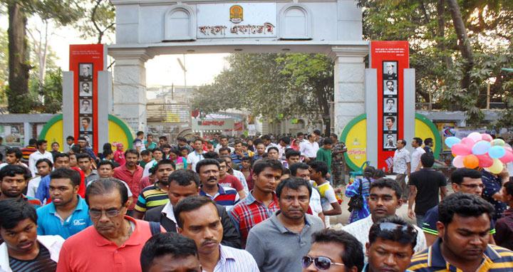 ৯ম দিনে গ্রন্থমেলায় বই এসেছে ৩৪৪টি