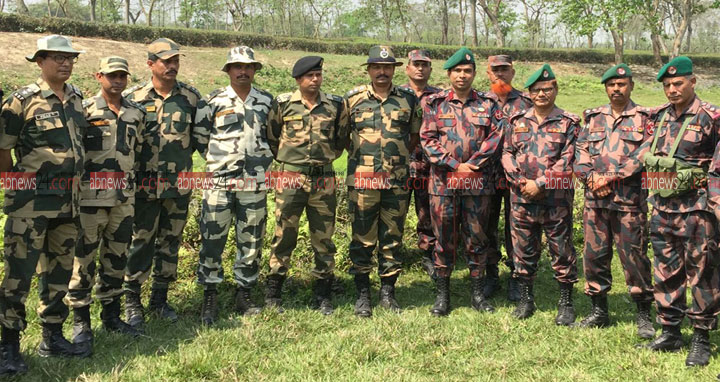 ঠাকুরগাঁওয়ে বিজিবি-বিএসএফ এর পতাকা বৈঠক