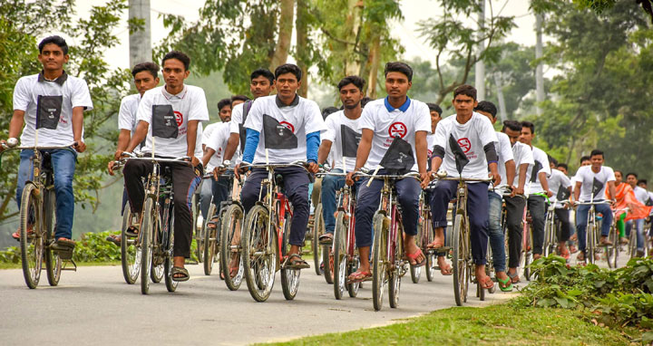 ফুলছড়িতে মাদক বিরোধী সাইকেল র‌্যালী