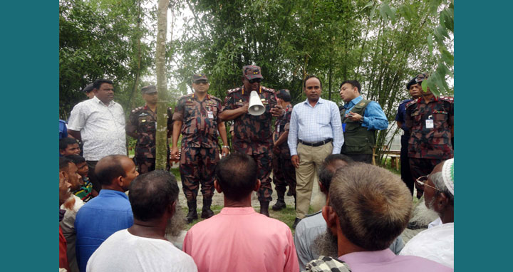 লালমনিরহাটের দুর্গম সীমান্ত পরিদর্শন করলেন বিজিবির মহাপরিচালক