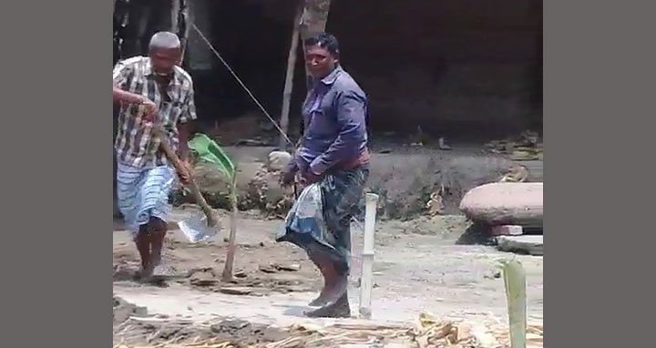 হরিণাকুন্ডুতে সংখ্যালঘুর বসতভিটা দখলের অভিযোগ